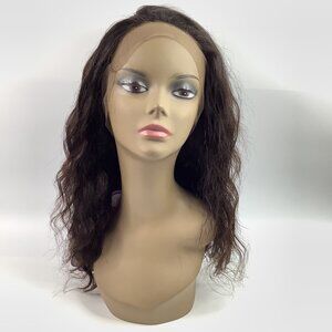BOBBI BOSS MHLF-U EVELYN 360 Swiss Lace Front Human Hair Wig NATURAL
